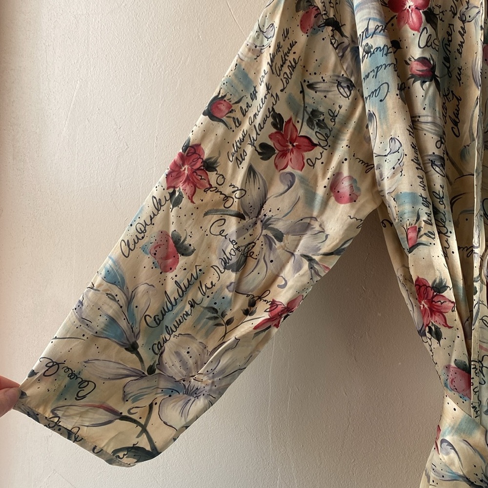 Floral Kimono Robe - Picture 3 of 7